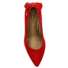 Maciejka Pumps Velour Leather Block Heel Red 5334S-08/00-1
