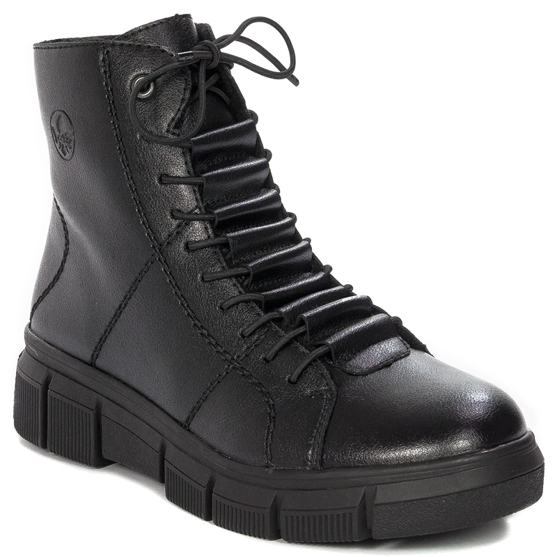 Rieker X3428-00 warned Black Boots