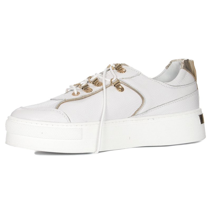 Inofio women's leather white shoes 
