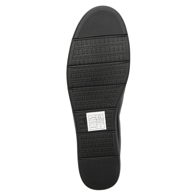 Maciejka Leather Slip-On Platform Loafers Black P6504-01-00-1