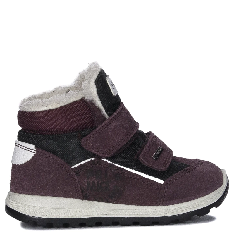 Primigi children's velcro suede leather Scamosc/T.Tecnic/Vino boots
