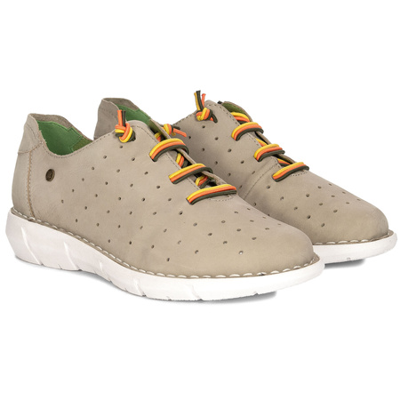 Maciejka Women's Leather Half Shoes Beige