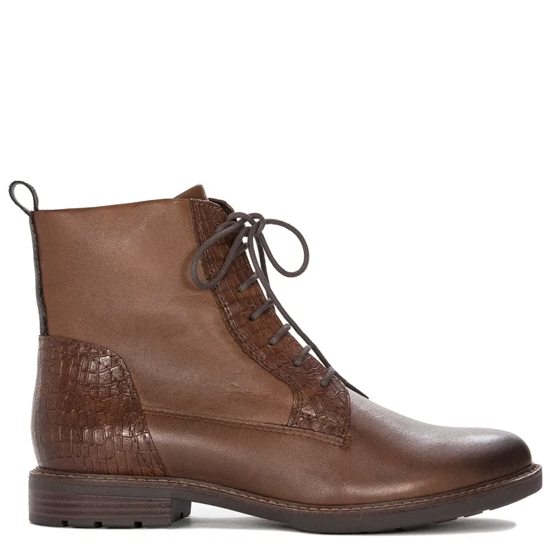 Marco Tozzi 2-25102-41-392 Brown Lace-up Woman's Leather Boots
