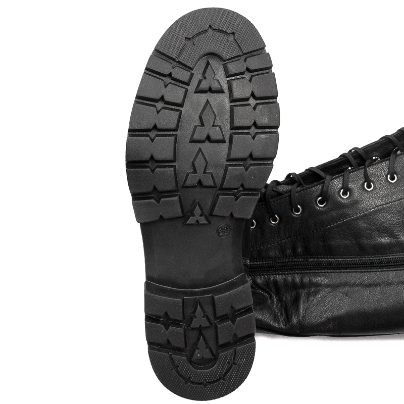 Maciejka Black Women's Lace-Up Boots