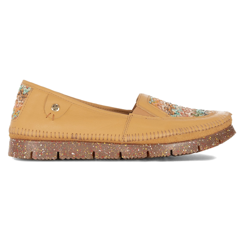 Maciejka Women's Leather BShoes Navy Yellow