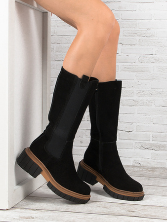 Filippo Women's black suede insulated boots