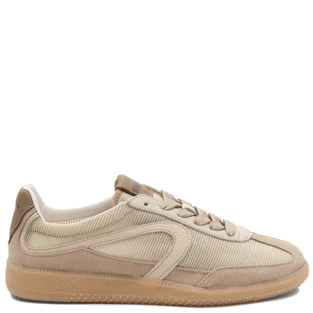 Verbenas Skórzane Sneakersy Damskie Beżowe 9802451068CRU