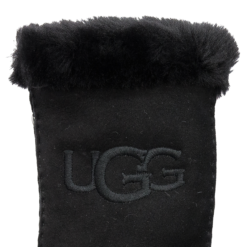 Rękawiczki UGG 20931 W Sheepskin Embroider Glove Black czarne
