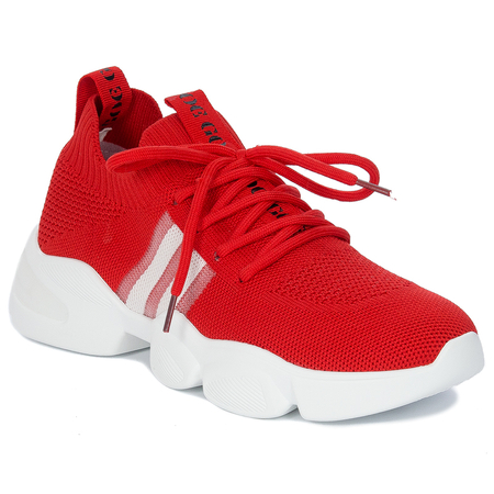 GOE Sneakersy damskie sportowe czerwone