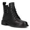 Filippo Black Leather Women's Boots