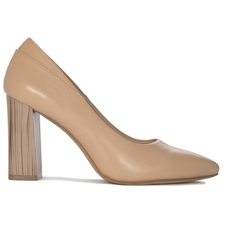Sergio Leone PB217 Coffe PU High Heel Pumps