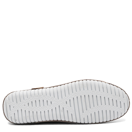 Sokolski Leather Minimalist Lace-Up Shoes Beige ER-2948-BEIGE-N
