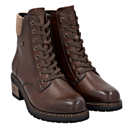 Remonte Women’s Leather Ankle Boots Insulated Brown D1A70-24