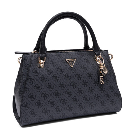 Guess Elegancka Monogram Torebka Klasyczna Czarna HWBG9672070-COAL