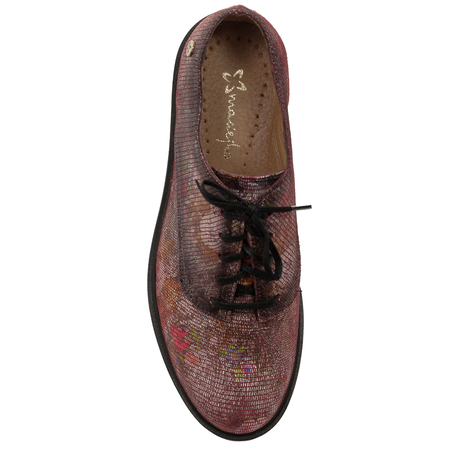 Maciejka Women's Leather Half Shoes Maroon