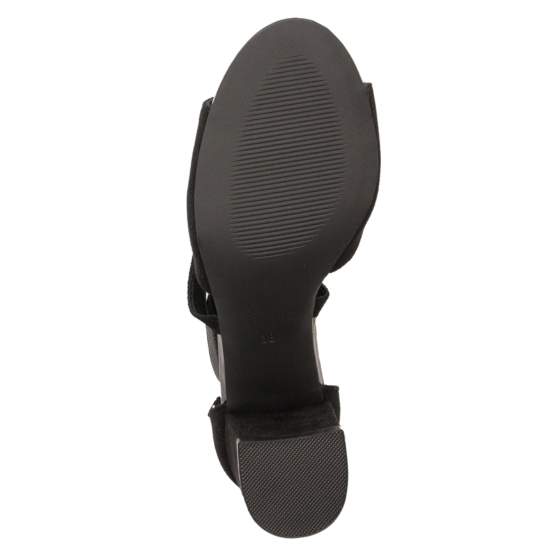 Sergio Leone Women's Black MIC Sandals