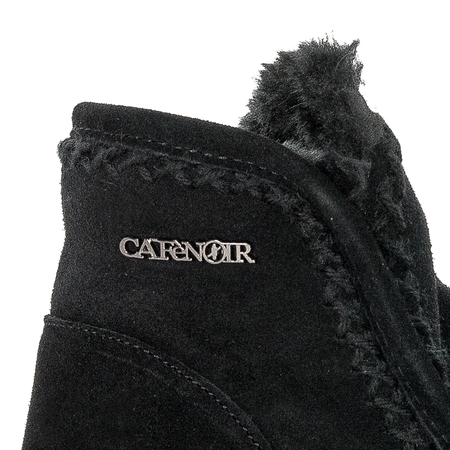 CAFENOIR Women's leather ankle boots Nero black