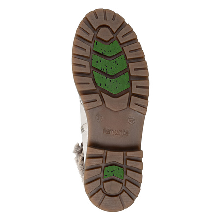 Remonte Trzewiki Damskie Ocieplane Botki RemonteTex Beżowe D0B74-80