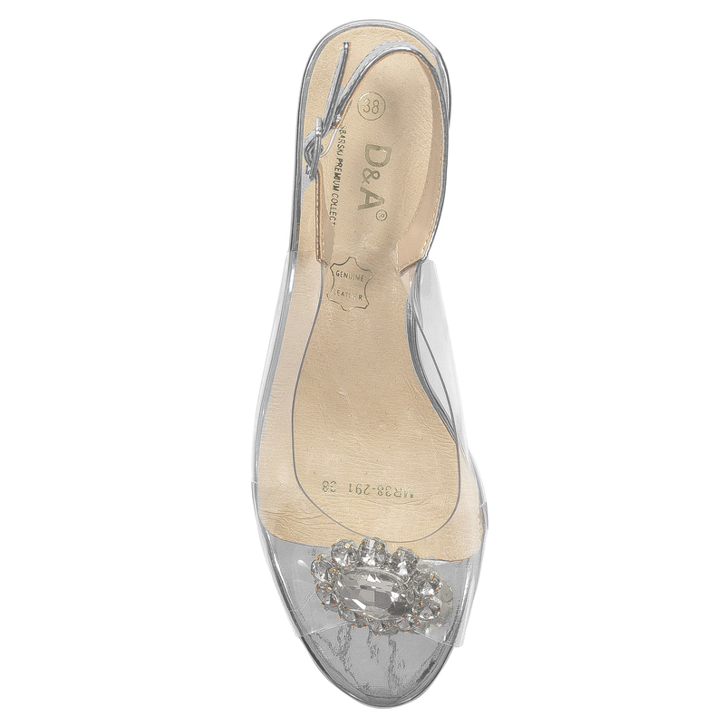 S.Barski Women's Silver sandals