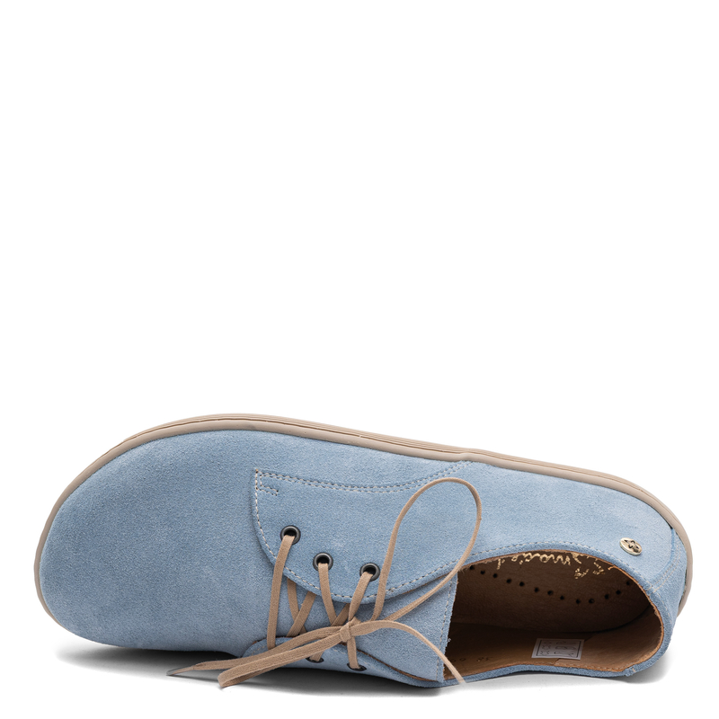 Maciejka Women's Suede Leather Lace-up Low Shoes Pastel Blue 06900-06/00-1