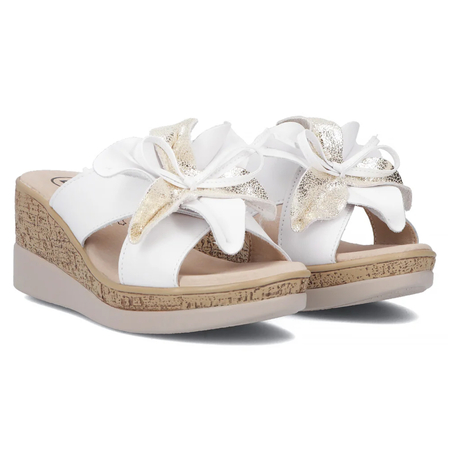 Filippo Women's White Slides