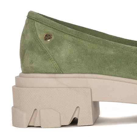 Maciejka 2850J-09/00-1 Green Flat Shoes