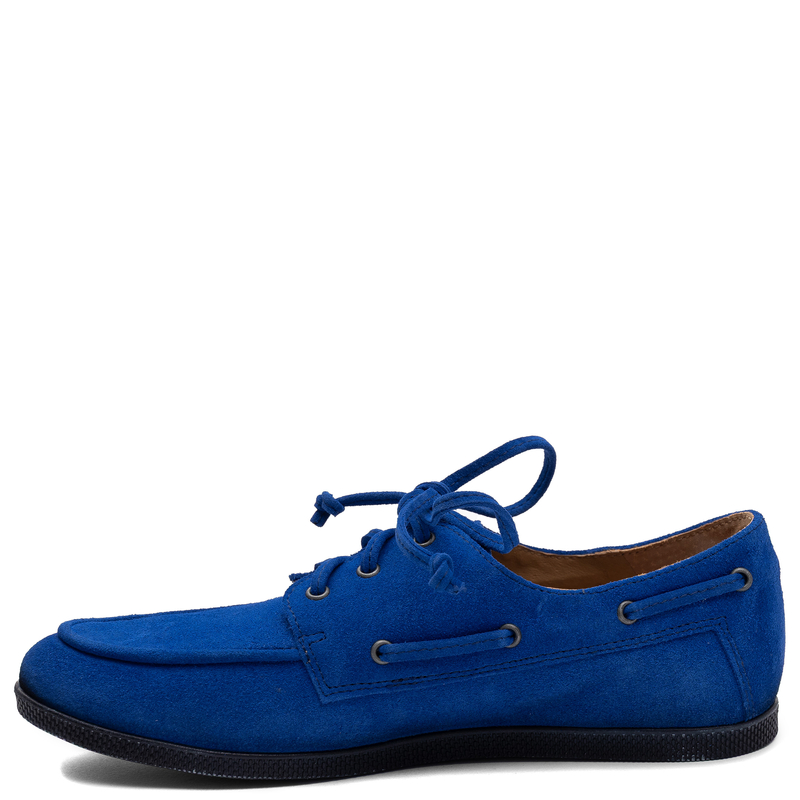Maciejka Leather Suede Shoes Blue 07799-43/00-1