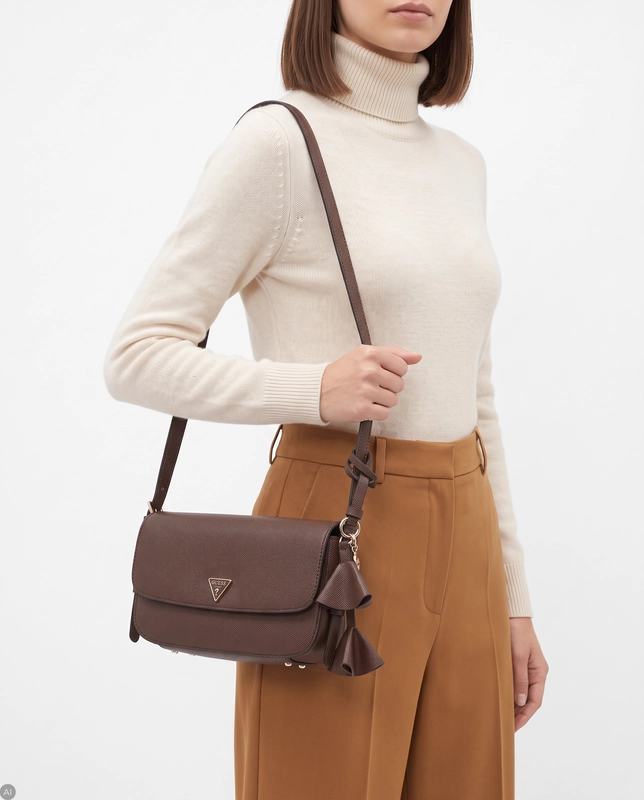 Guess Klasyczna Torebka Damska Brązowa HWZG2227190-BROWN