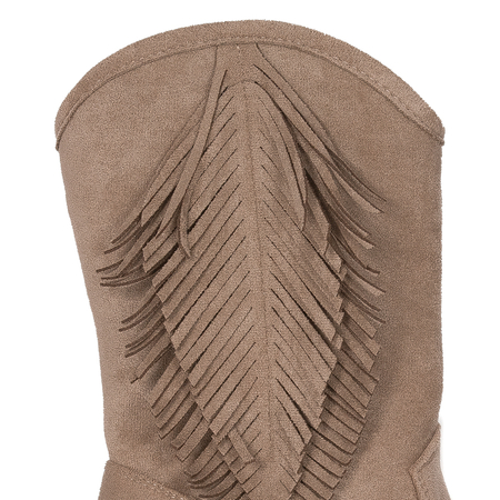 S.Barski Women's beige insulated boots