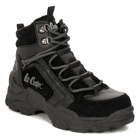 Lee Cooper Buty zimowe trekkingowe damskie Black czarne