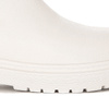 GOE Women's warm leather white boots