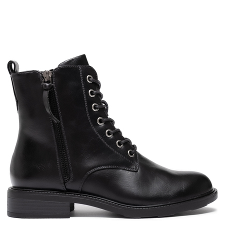 T.Sokolski Leather Womens Boots Warm Lined Black POWZ25214BK
