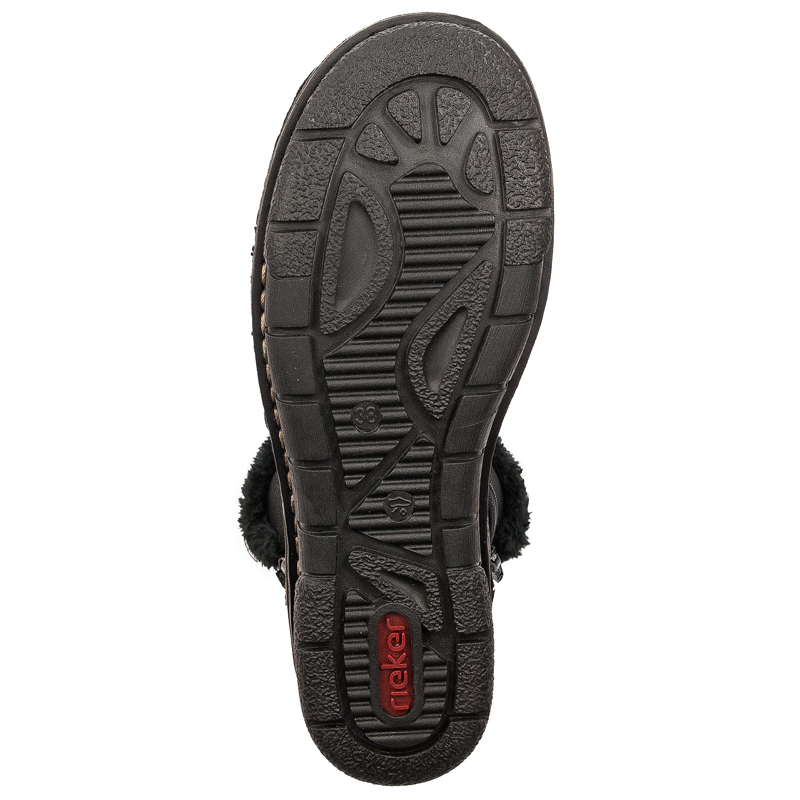 Rieker 73371-00 warned Black Boots