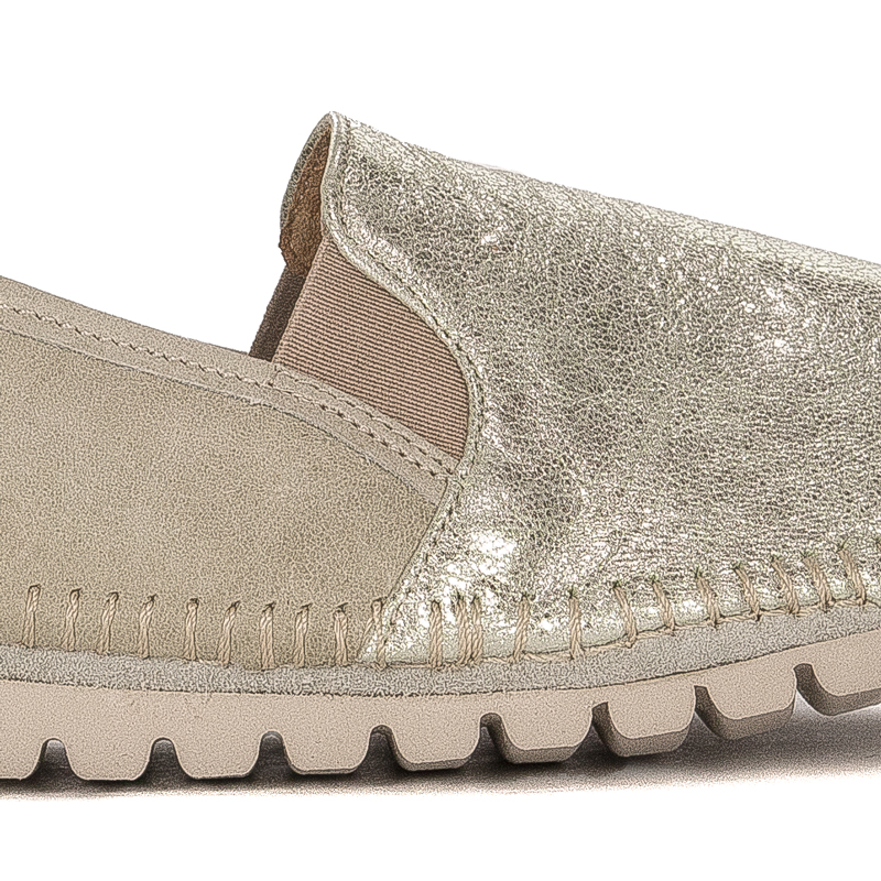 Maciejka Green + Gold Low Shoes