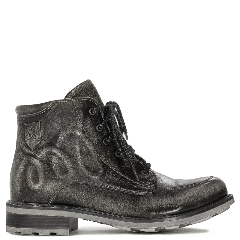 Maciejka Women's Leather Boots Ash White