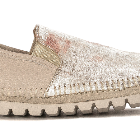Maciejka Beige & Gold Low Shoes