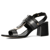 Maciejka Women's Leather Heeled Black Sandals