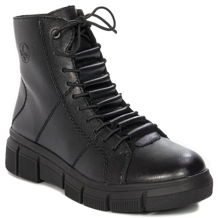 Rieker X3428-00 warned Black Boots