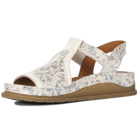 Maciejka Women's Leather Sandals Silver