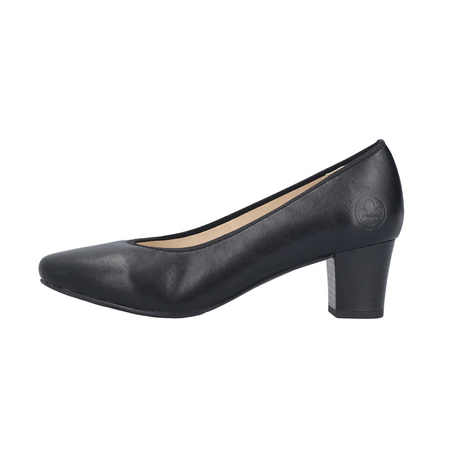 Rieker Women's Leather Heeled Pumps Black
