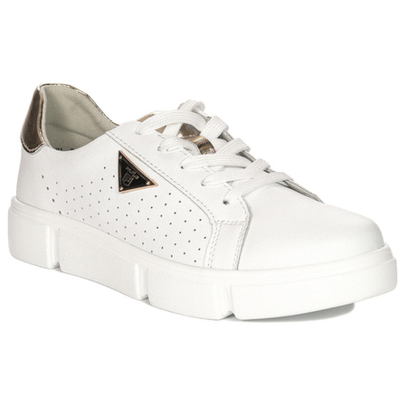 Filippo White Women's Leather Sneakers