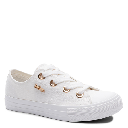 Lee Cooper Fabric Women's Sneakers White Rose Gold Details LCW-26-02-4068L