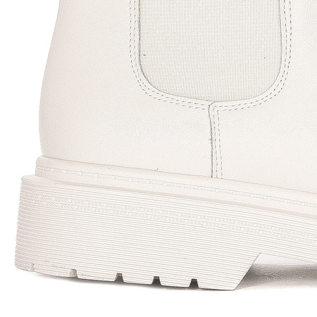 GOE Women's warm leather white boots