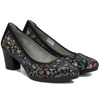 Maciejka 03763-43-00-5 Black Flowers Pumps