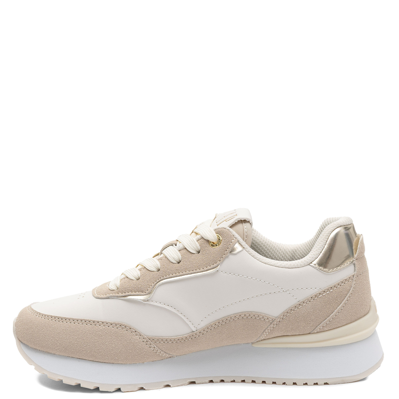 GAP Women's Platform Sneakers White Gold Details GPW6135300049