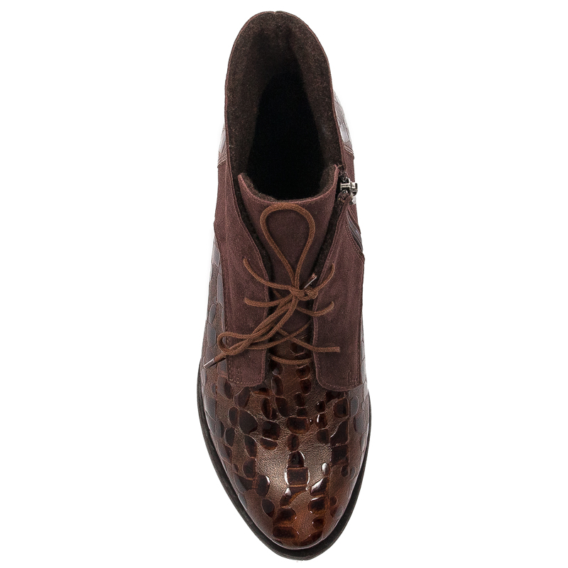 Maciejka Brown Women's Lace-Up Boots