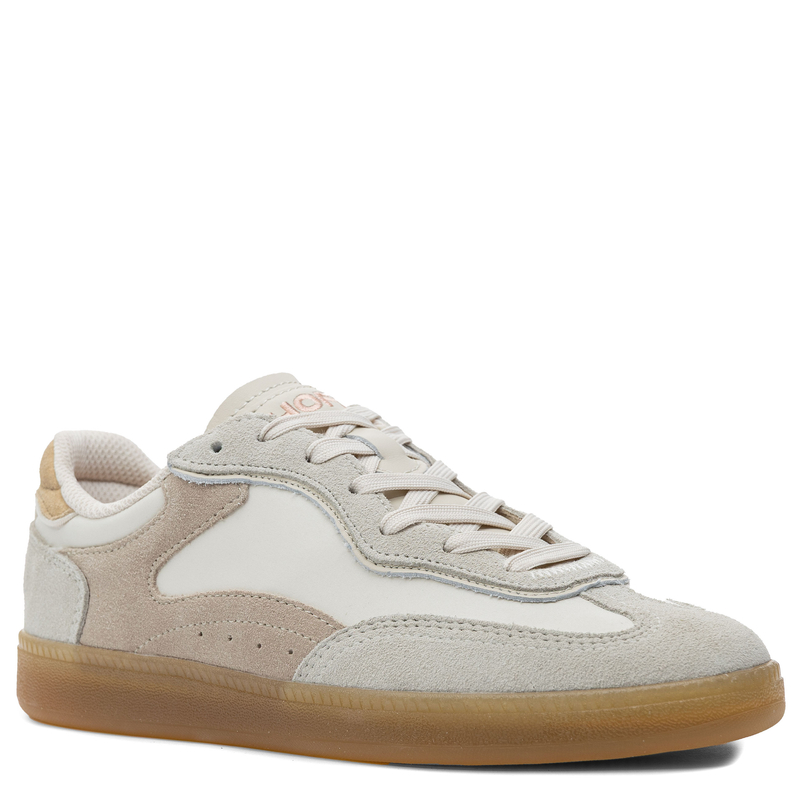 Hoff Leather Platform Sneakers Gum Sole Beige 12519020