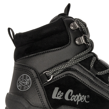 Lee Cooper Buty zimowe trekkingowe damskie Black czarne