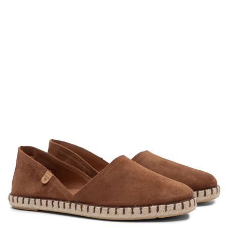 Verbenas Carmen Espadryle Zamszowe Brązowe CARMEN-SER-MOCCHA