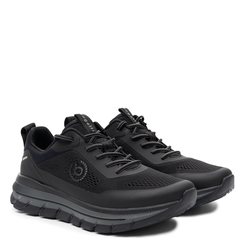 Bugatti Dynamic Men's Sports Sneakers Breathable Black TT153047-BLACK